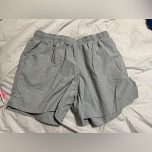 Light gray Columbia swim trunks M